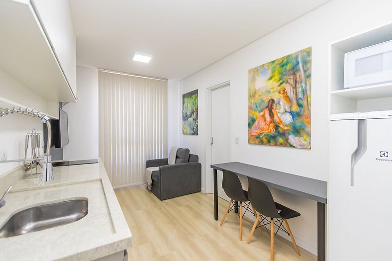 Apartamento de 1 Quarto com Vaga - FAI1101