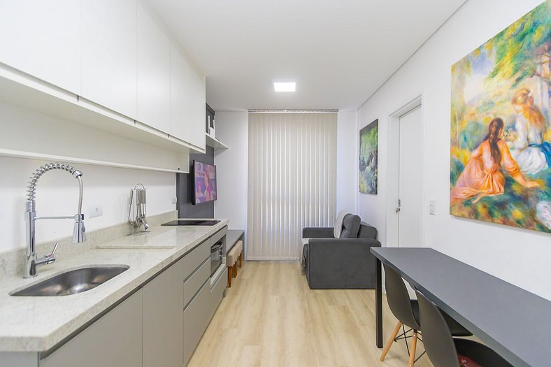 Apartamento de 1 Quarto com Vaga - FAI1101